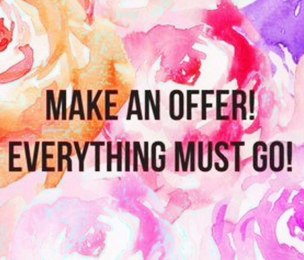 Everything must go